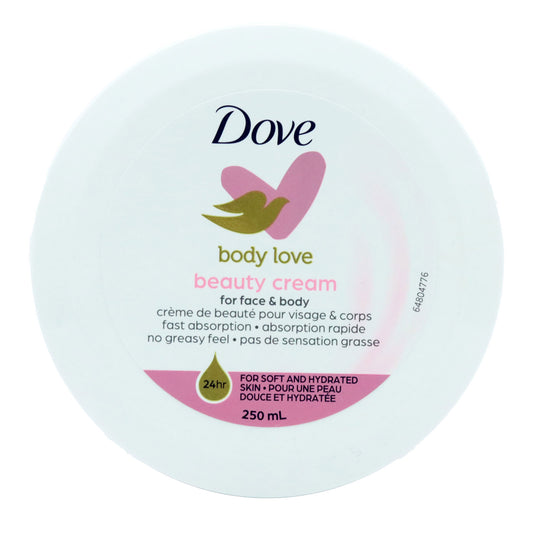 Dove Beauty Cream Body Lotion 250ml - Deep Moisturising Hydration for Soft, Smooth Skin
