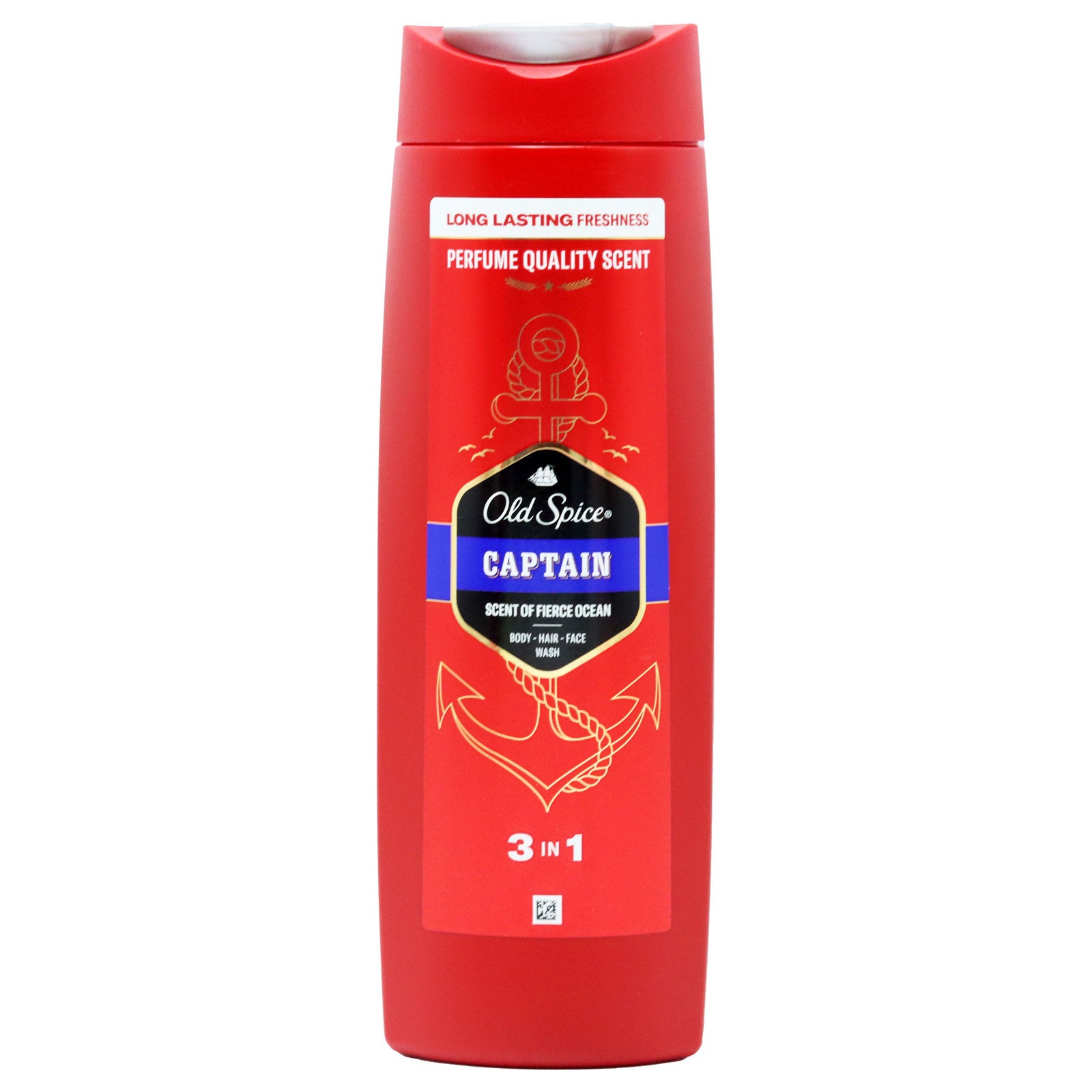 Shop Old Spice Captain 3-in-1 Wash 400ml for men. Cleans hair, face & body with a fresh masculine scent. The perfect everyday shower essential.