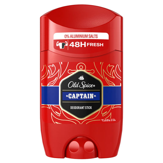Buy Old Spice Captain Deodorant Stick 50ml for long-lasting freshness, odour protection and a classic masculine scent. Perfect for everyday use.