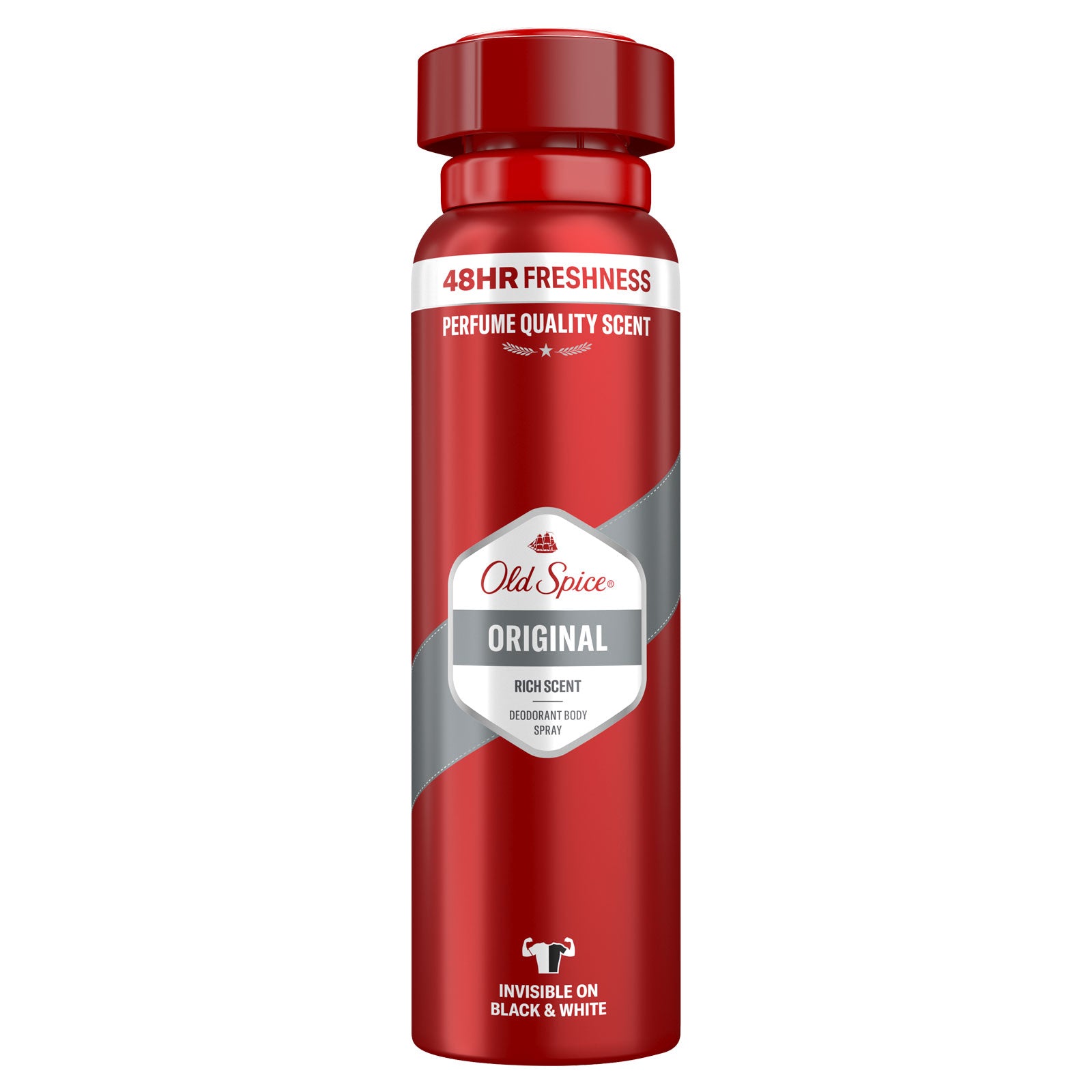 Stay fresh all day with Old Spice Original Deodorant Body Spray 150ml. Classic masculine fragrance, long-lasting odour protection and fast UK delivery.